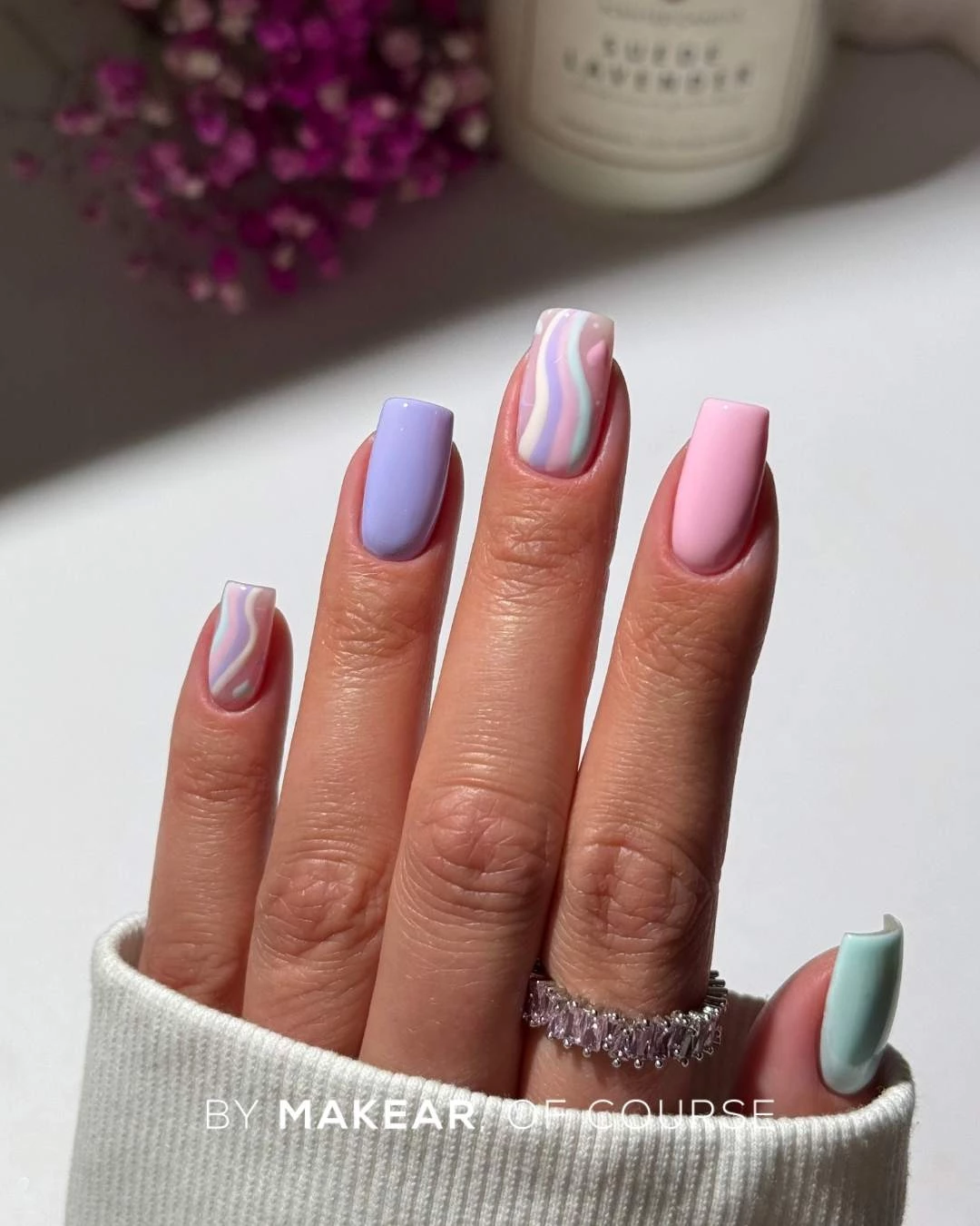 Makear lakier hybrydowy 630 pastelowy liliowy - zdjęcie 2, 8 ml