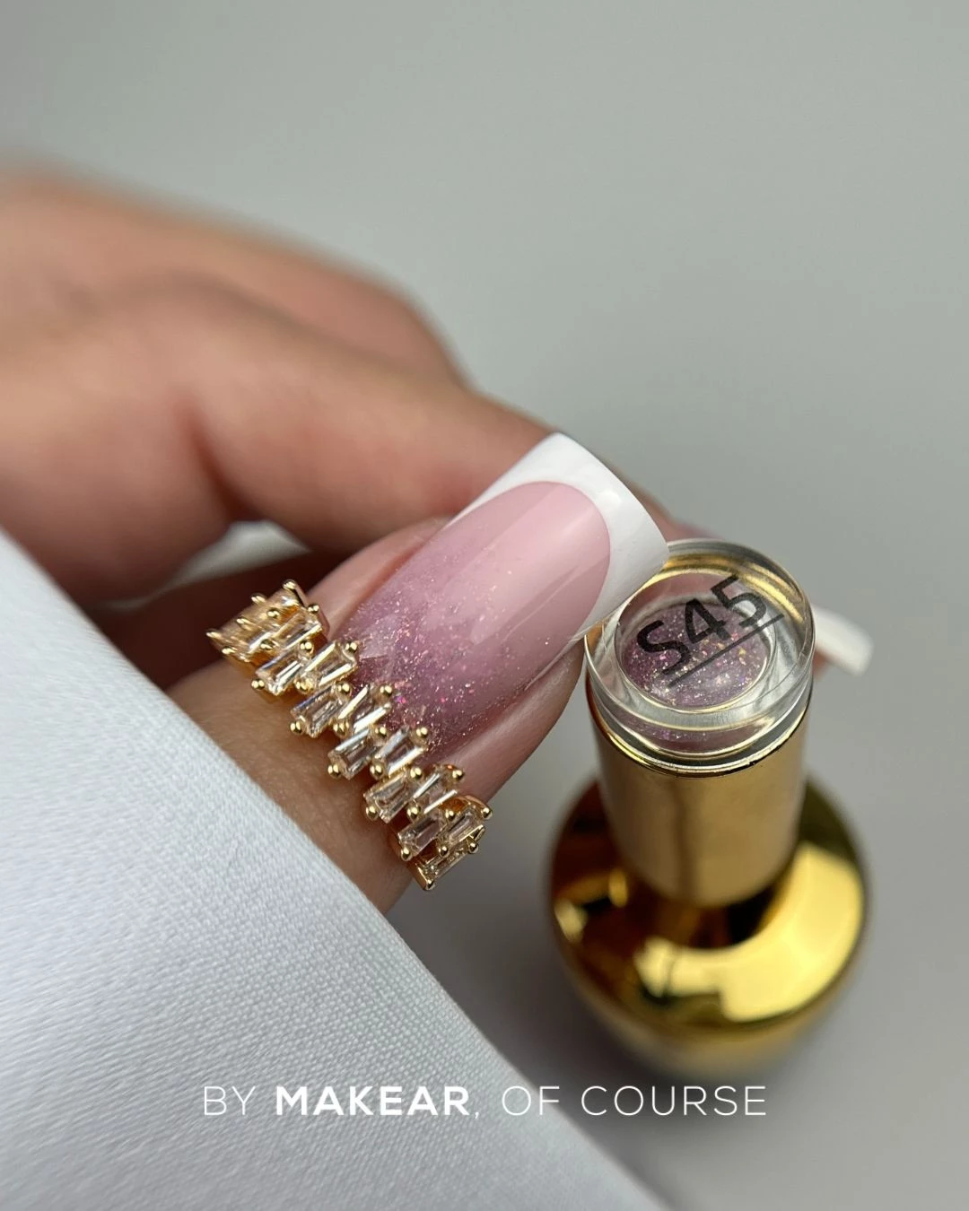 Makear lakier hybrydowy S45 Hugo Rose - zdjęcie 3, 8 ml