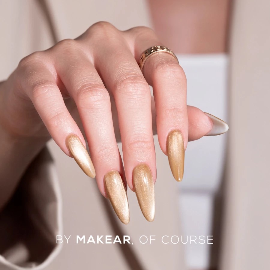 Makear Cat Eye SC03 złoto-miedziany - trójwymiarowa smuga światła na paznokciach, 8 ml