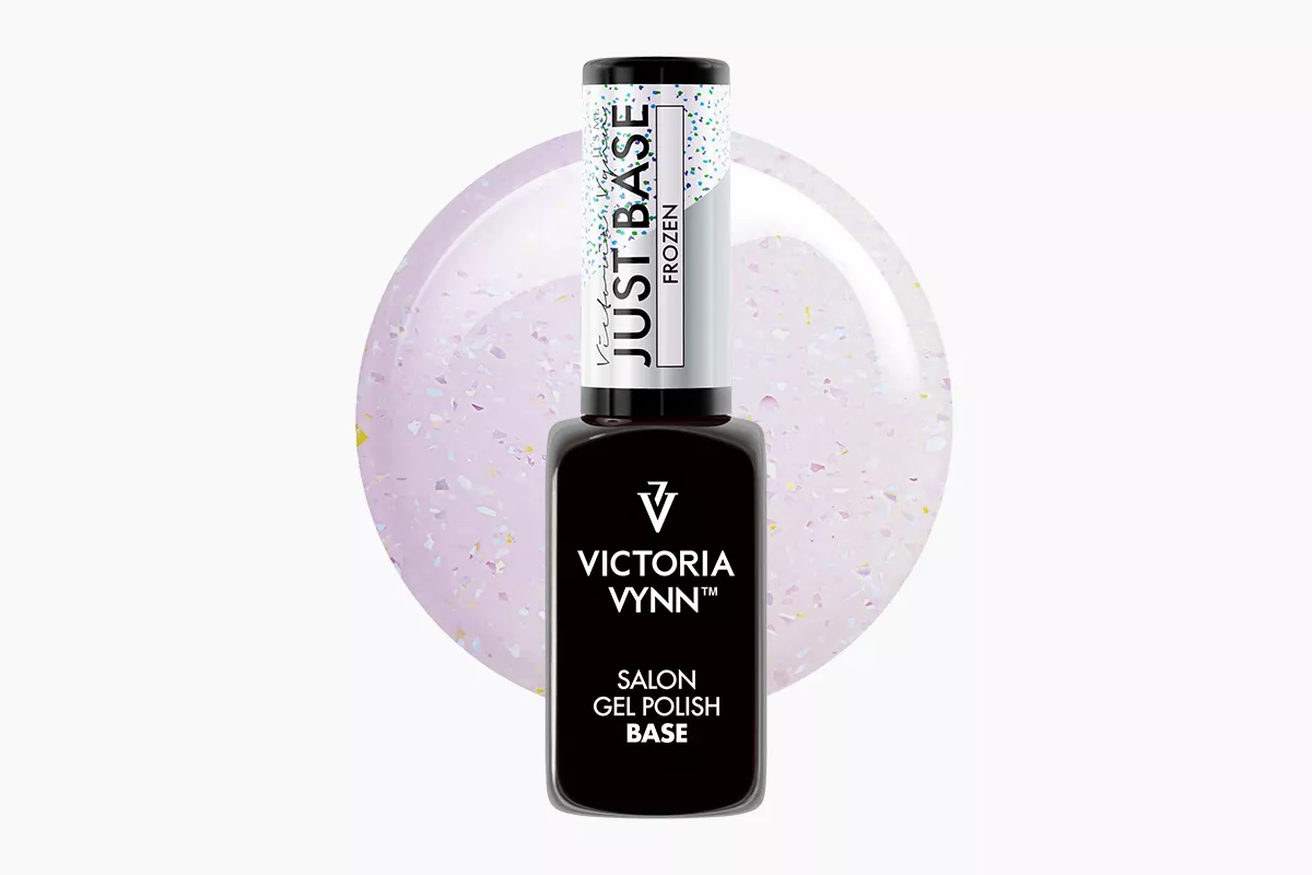 Victoria Vynn Just Base Frozen - baza hybrydowa półtransparentna z foliowym shimmerem, 8 ml