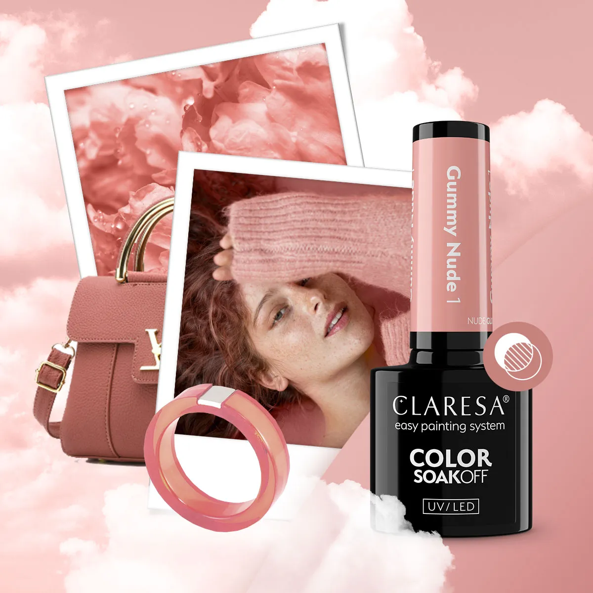 Claresa Nude Glow Gummy Nude 1 - inspiracja kolorystyczna