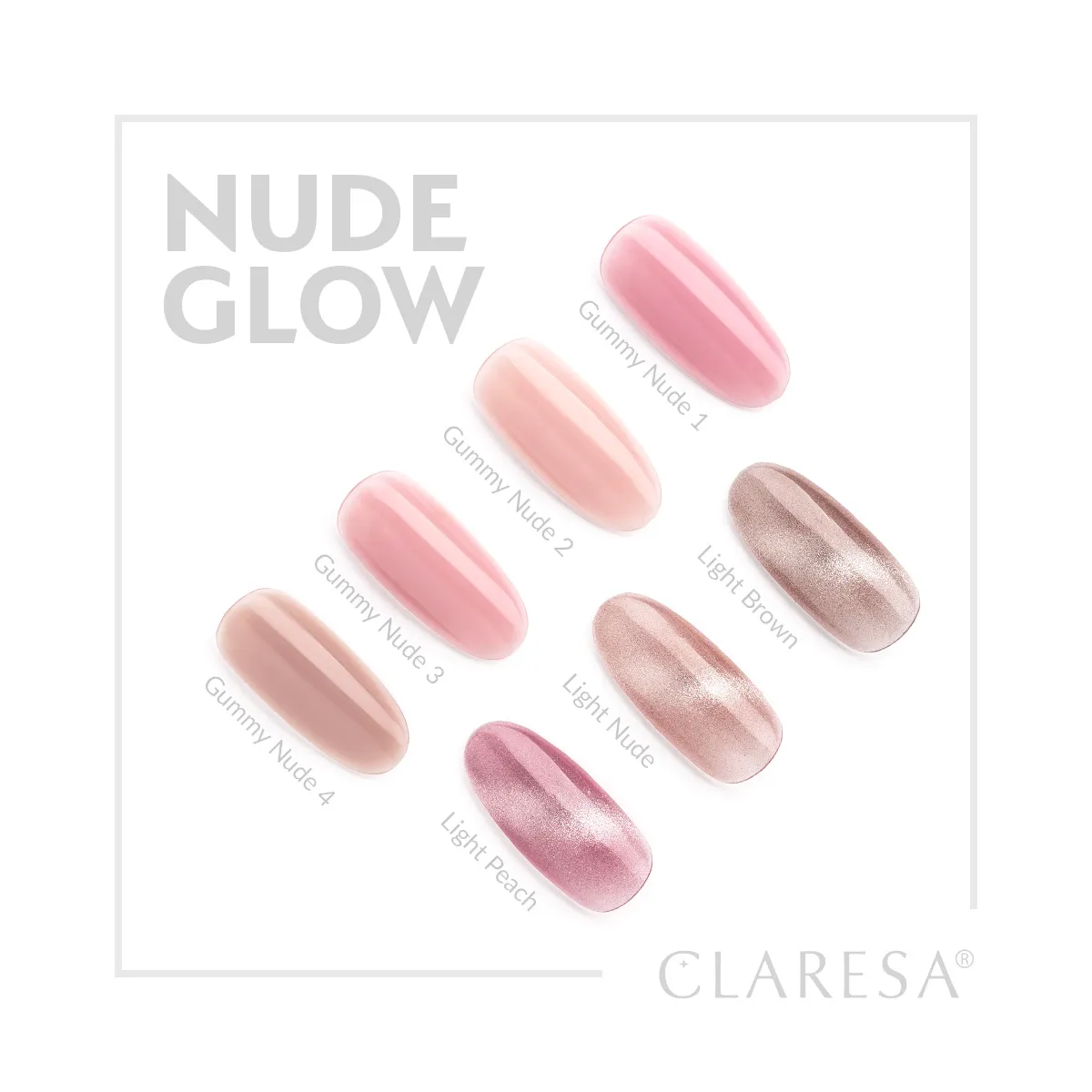 Wzornik kolekcji Claresa Nude Glow