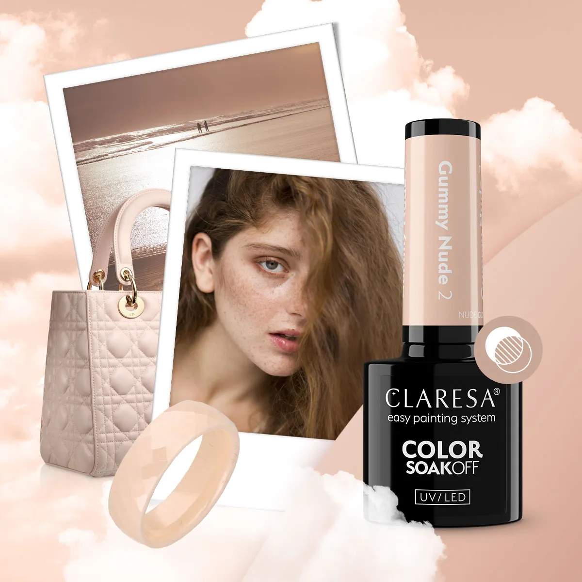 Claresa Nude Glow Gummy Nude 2 - inspiracja kolorystyczna