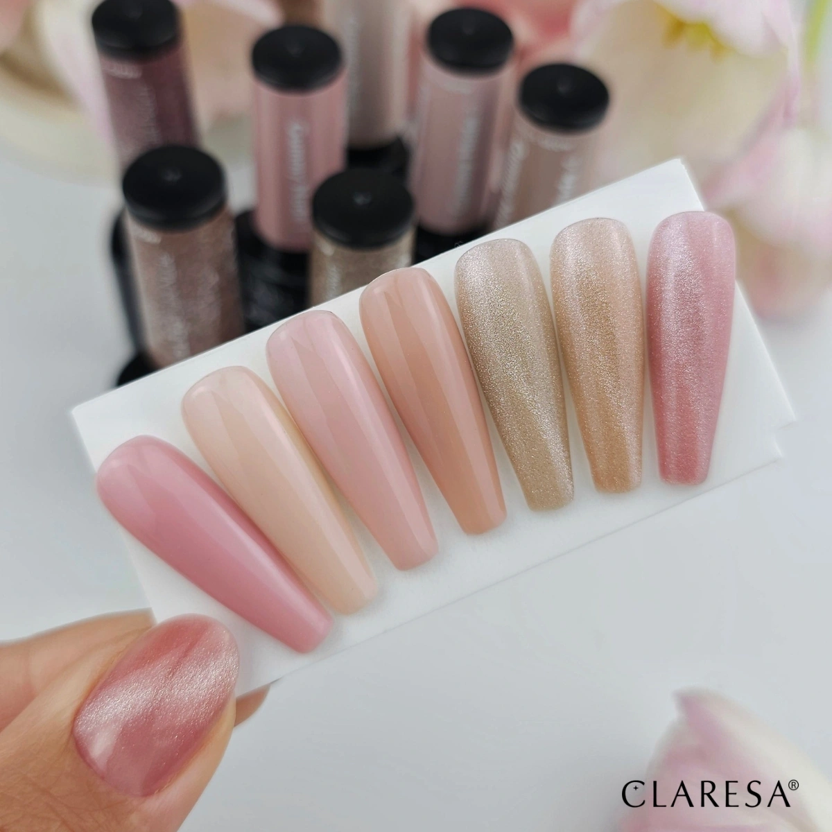 Karta odcieni kolekcji Claresa Nude Glow