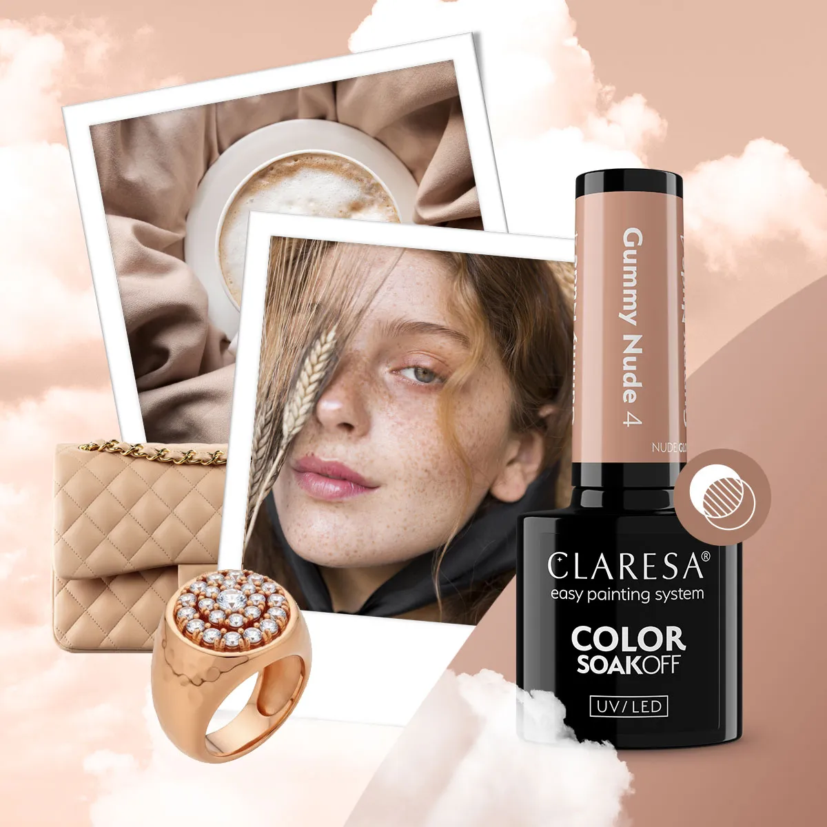 Claresa Nude Glow Gummy Nude 4 - inspiracja kolorystyczna