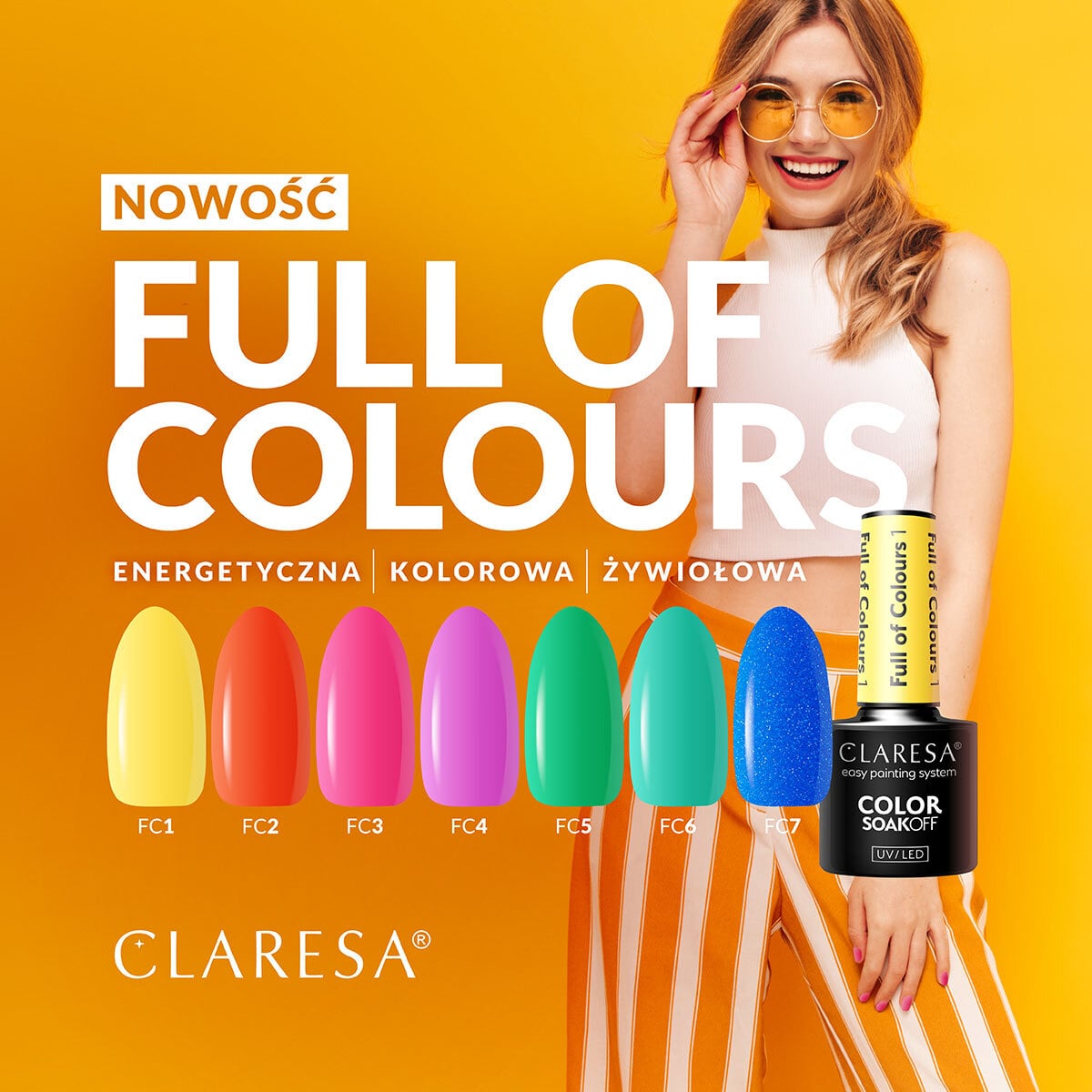 Kolekcja Claresa Full of Colours - lakiery hybrydowe