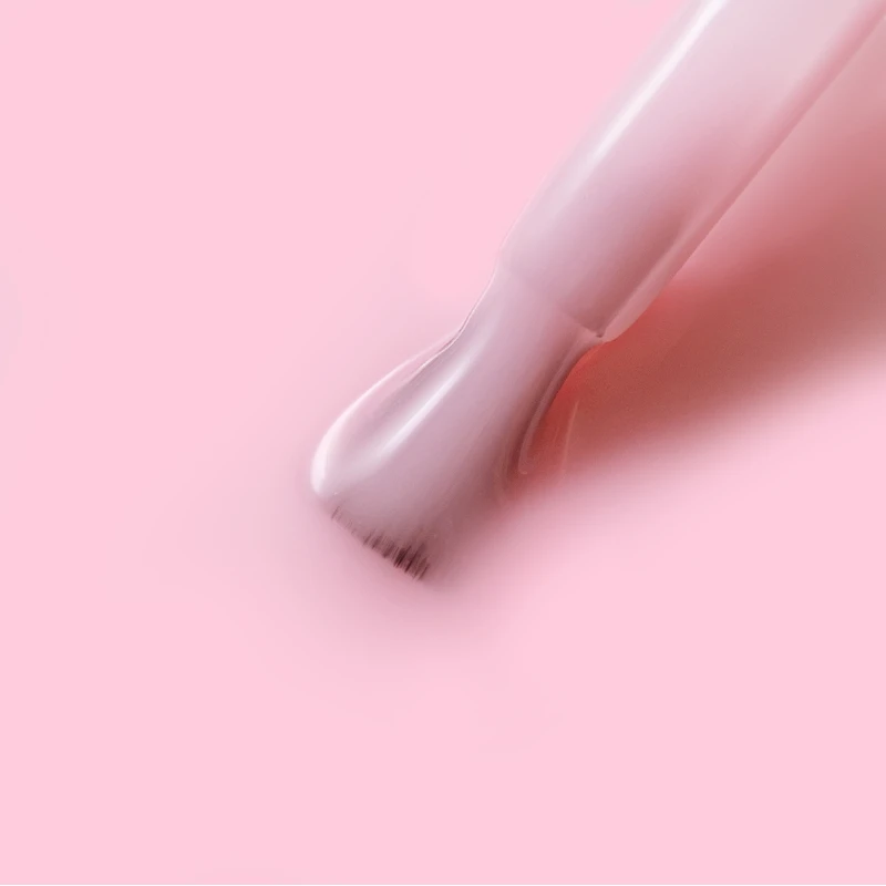Acrylic Bottle Gel Rose Cover 15 ml - makro tekstury różowego akrylożelu na pędzelku