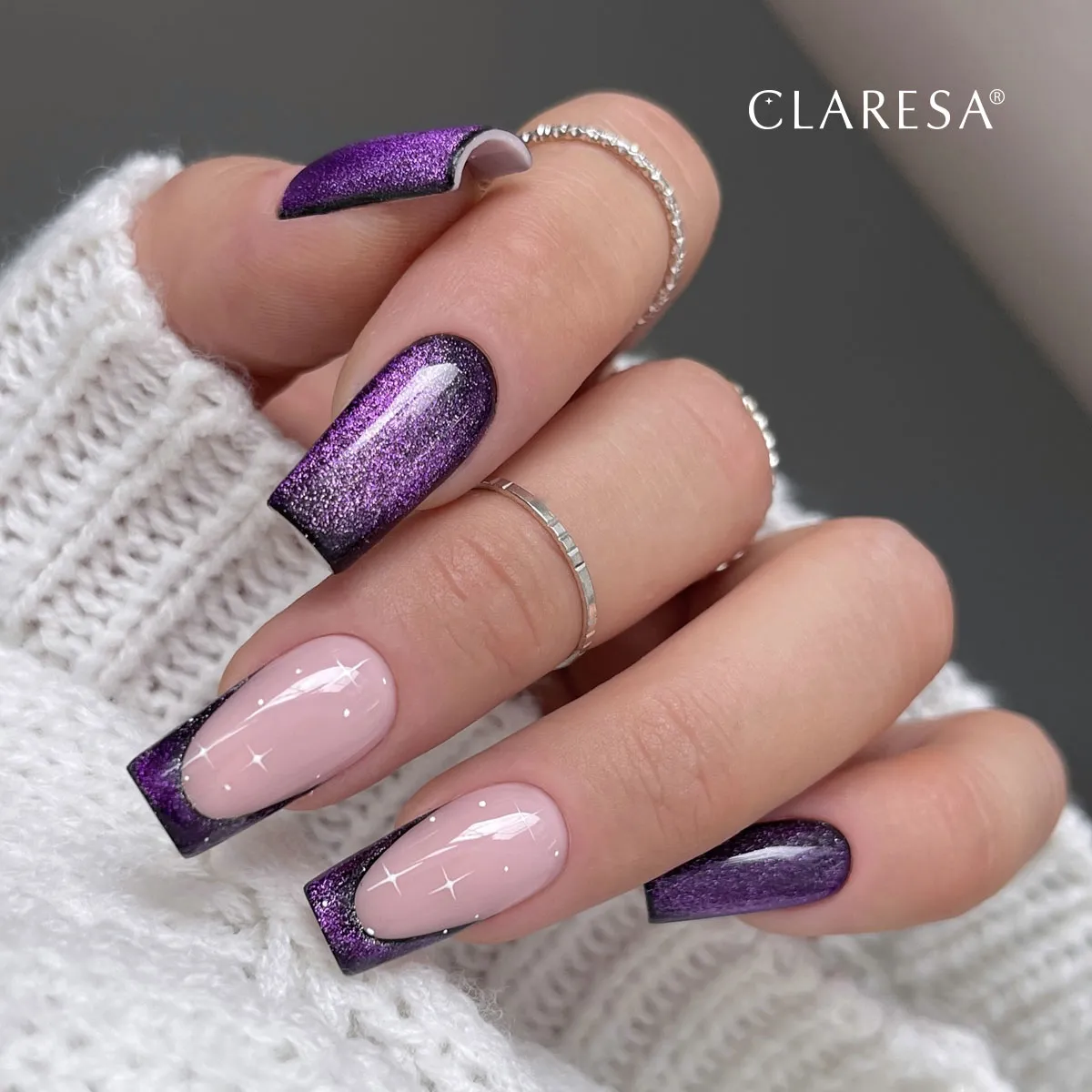Claresa Lakier hybrydowy Hydro Purple, 5 g