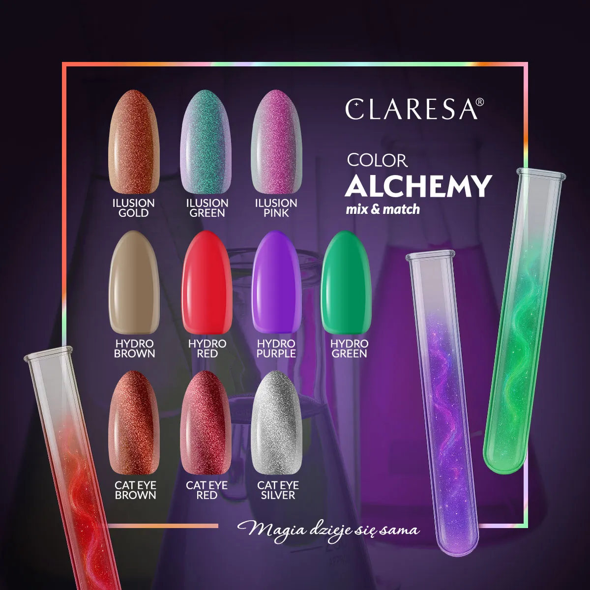Claresa Lakier hybrydowy Hydro Red, 5 g