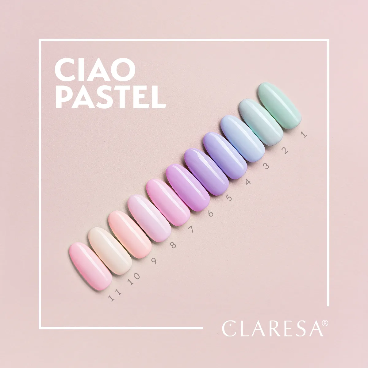 Claresa Lakier hybrydowy Ciao, Pastel! 1, 5 g