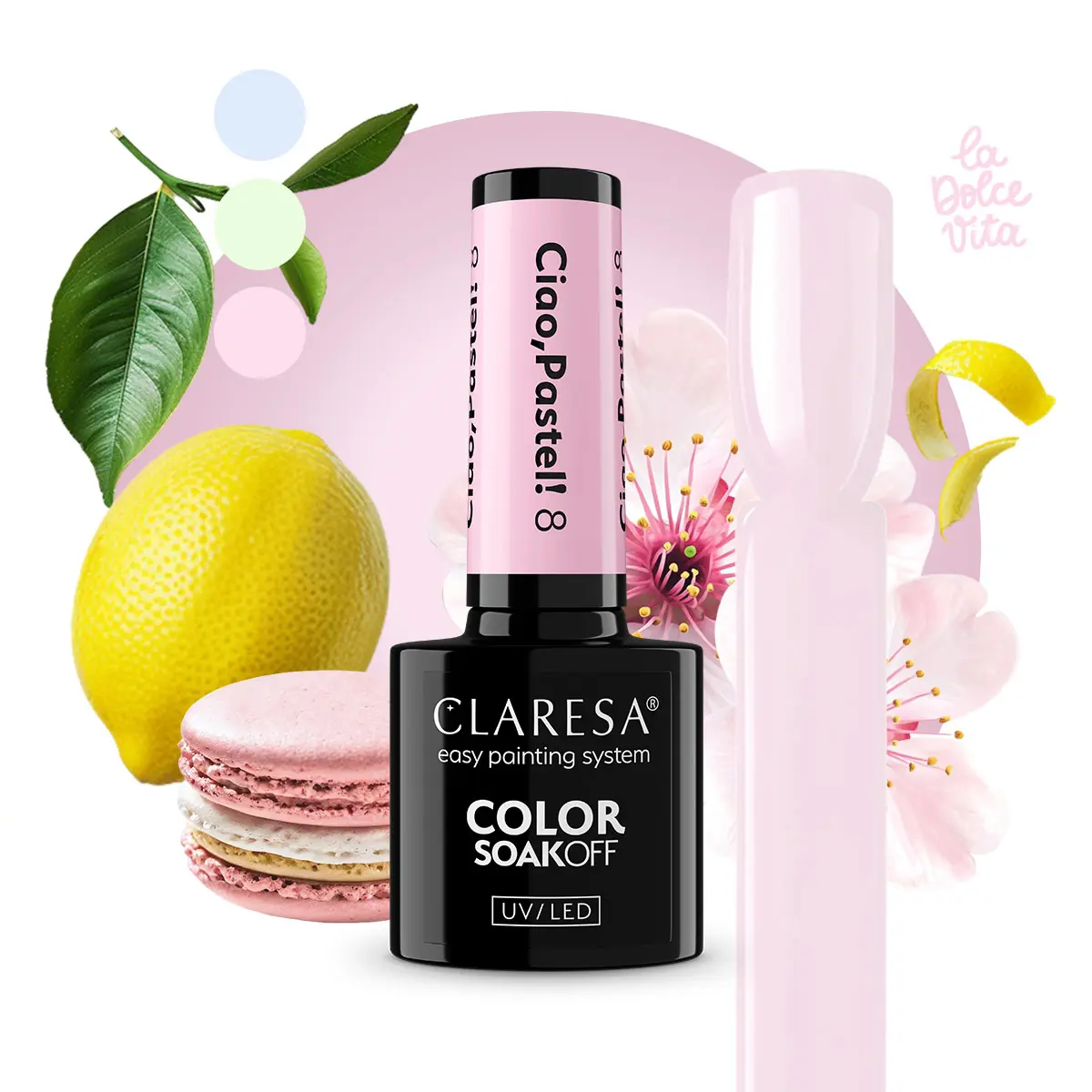 Claresa Ciao Pastel! 8 – jasny róż w stylizacji w stylu dolce vita