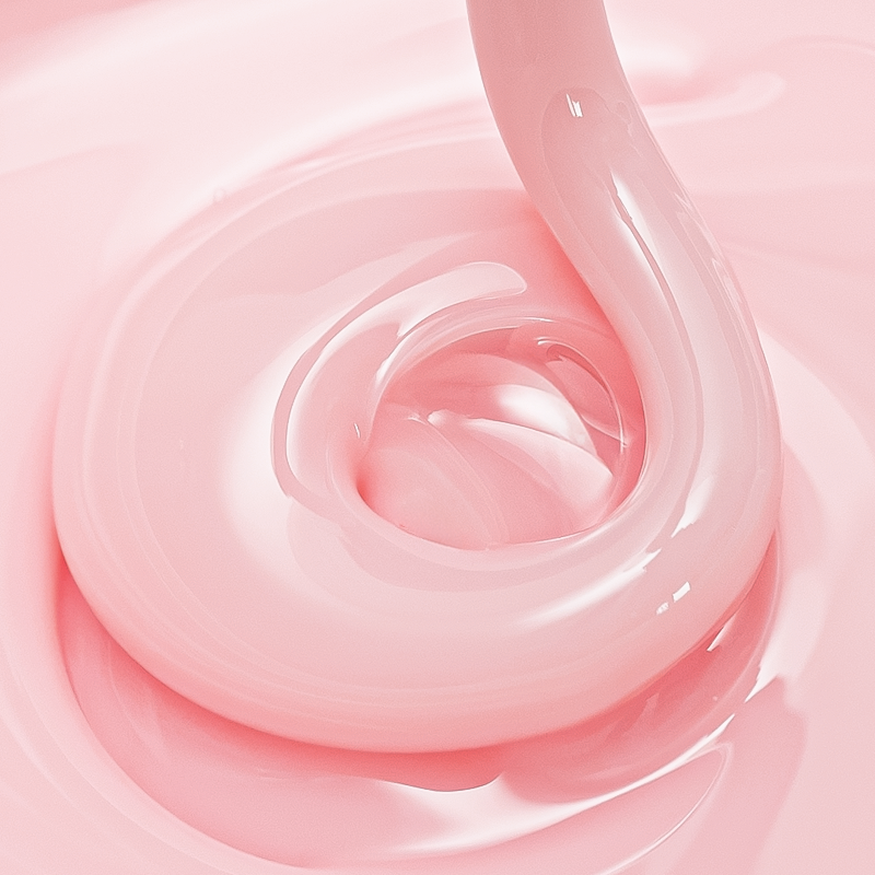 Dreamy Gel Baby Bliss 50 g - zbliżenie konsystencji samopoziomującego żelu budującego w mlecznym nude
