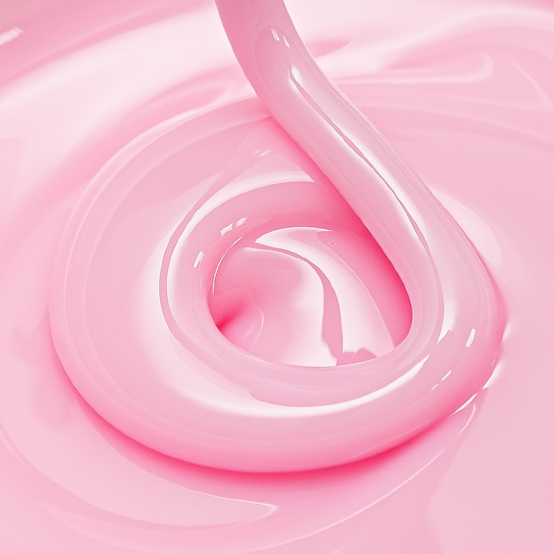 Dreamy Gel Soft Pinkie 50 g - zbliżenie konsystencji samopoziomującego żelu budującego w delikatnym różu