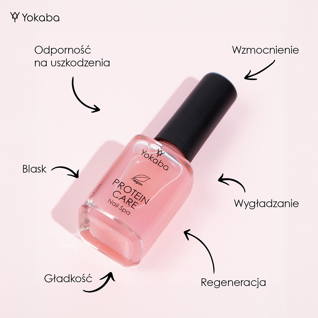 Yokaba Protein Care 15 ml - wzmocnienie, wygładzenie, blask i regeneracja paznokci