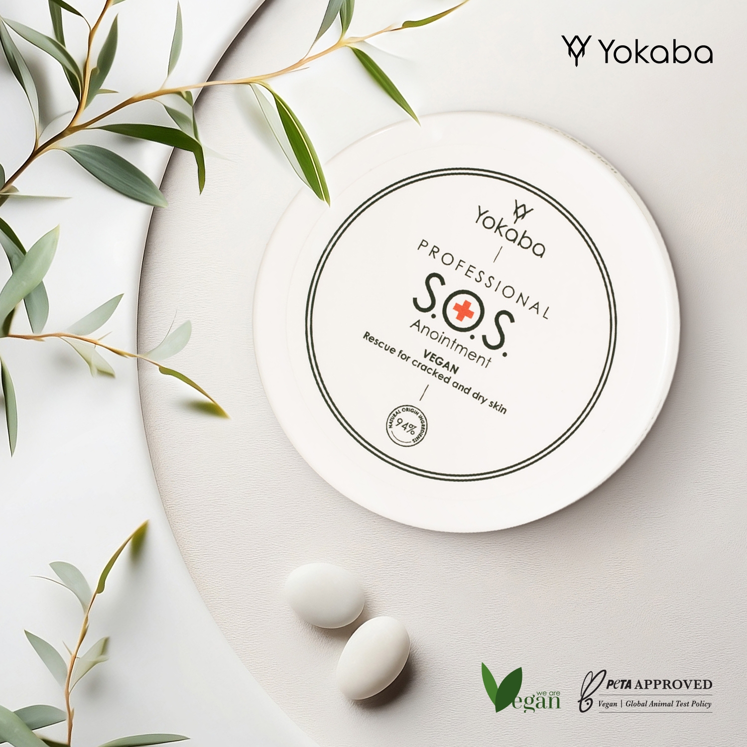 Yokaba SOS Anointment 50 g - słoiczek maści z ziołami, wegańska PETA Approved