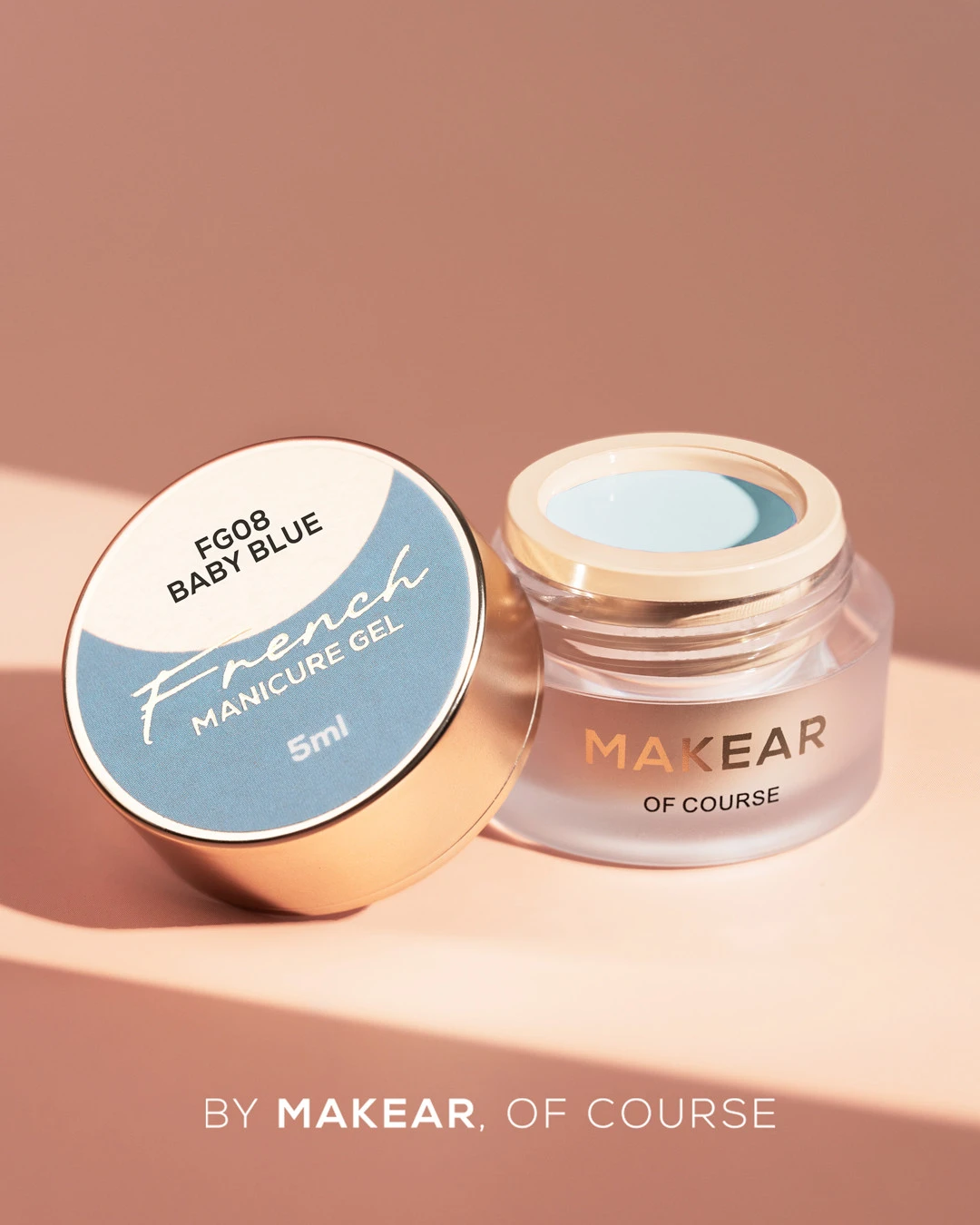 French Manicure Gel FG08 Baby Blue Makear 5 ml - zel do frencha dolaczony do zestawu gratis