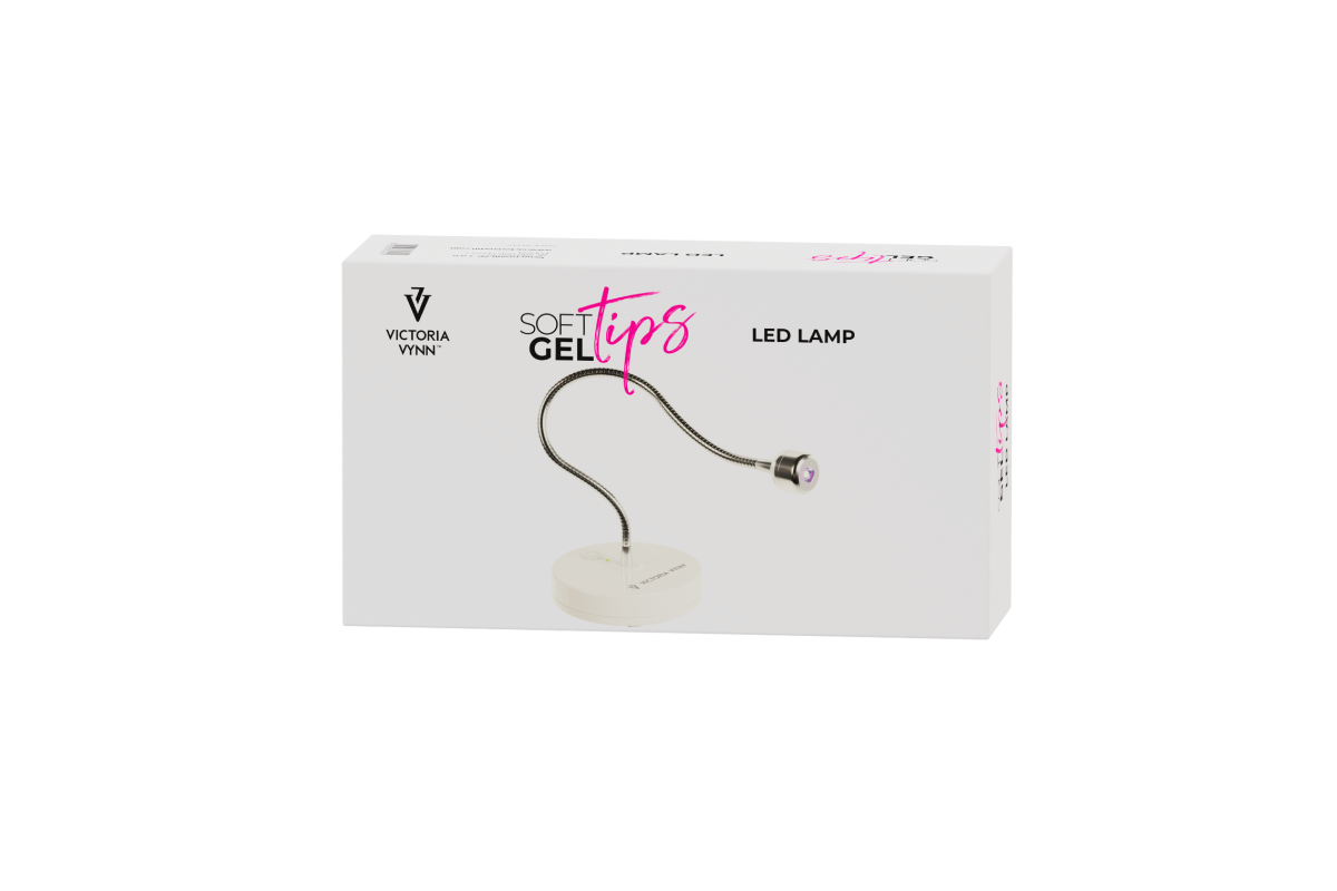 Lampa LED Soft Gel Tips z giętkim ramieniem w pudełku