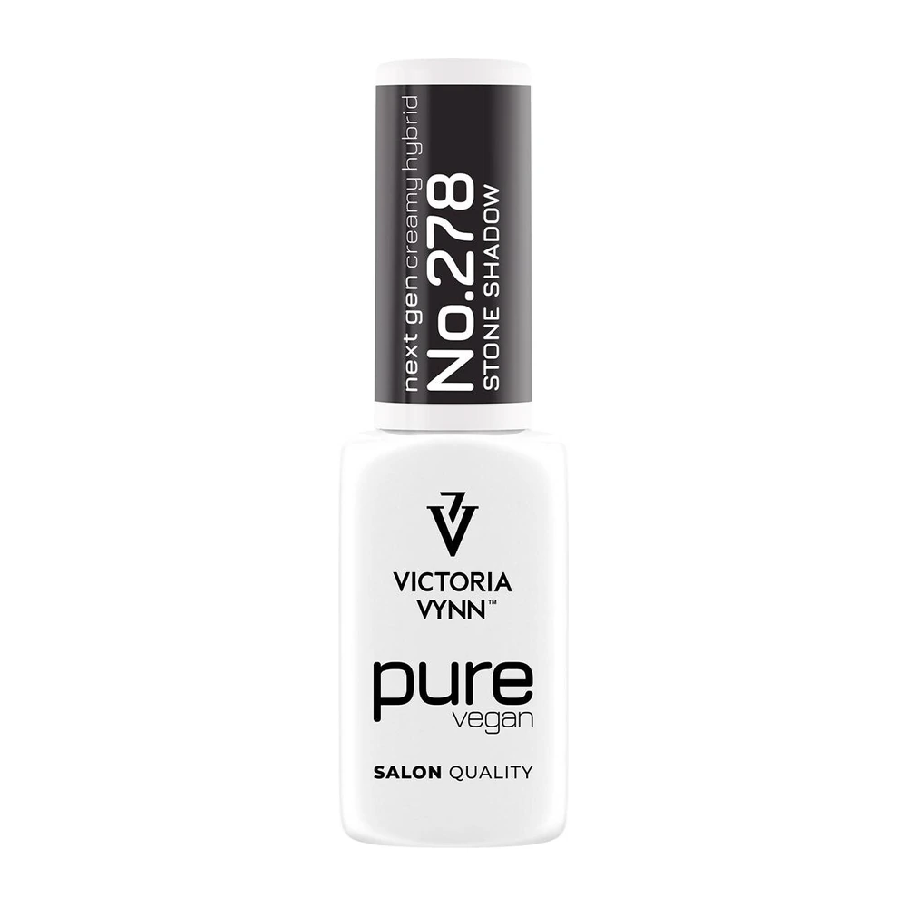 Butelka Victoria Vynn Pure Vegan Creamy Hybrid nr 278 Stone Shadow 8 ml z grafitową nakrętką
