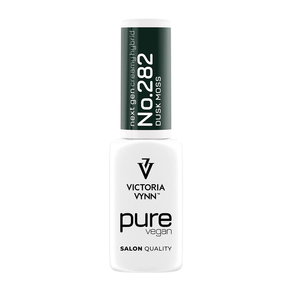 Butelka Victoria Vynn Pure Vegan Creamy Hybrid nr 282 Dusk Moss 8 ml z zieloną nakrętką