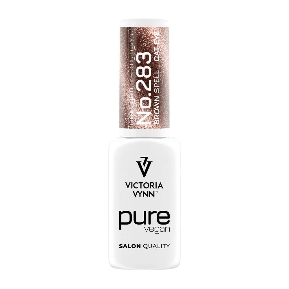 Butelka Victoria Vynn Pure Vegan Creamy Hybrid nr 283 Brown Spell 8 ml z brązową nakrętką