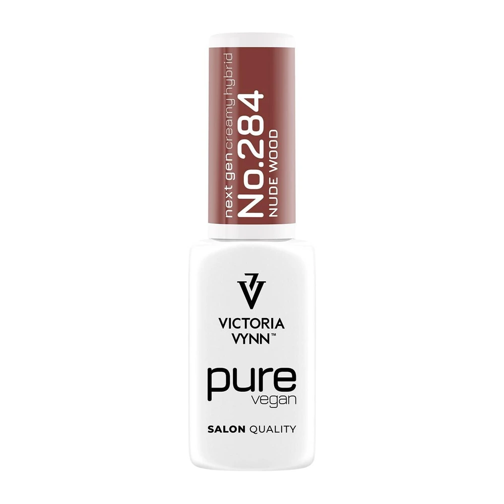 Butelka Victoria Vynn Pure Vegan Creamy Hybrid nr 284 Nude Wood 8 ml z brązową nakrętką