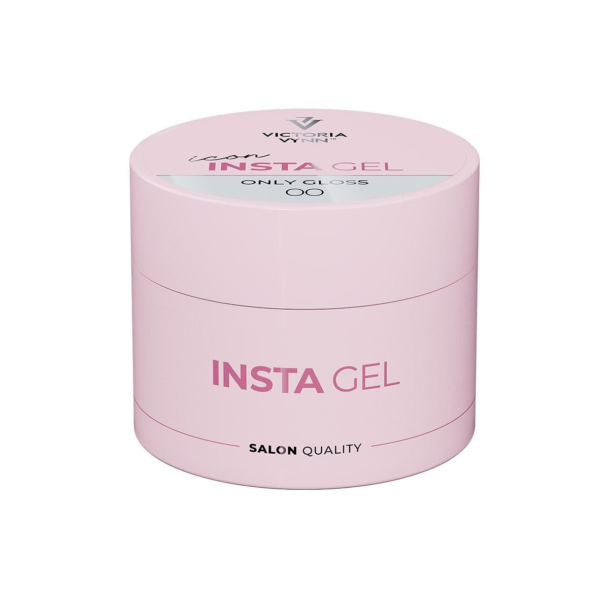 Victoria Vynn INSTA GEL 00 Only Gloss 40 ml - clear żel budujący bez krycia, różowy słoiczek