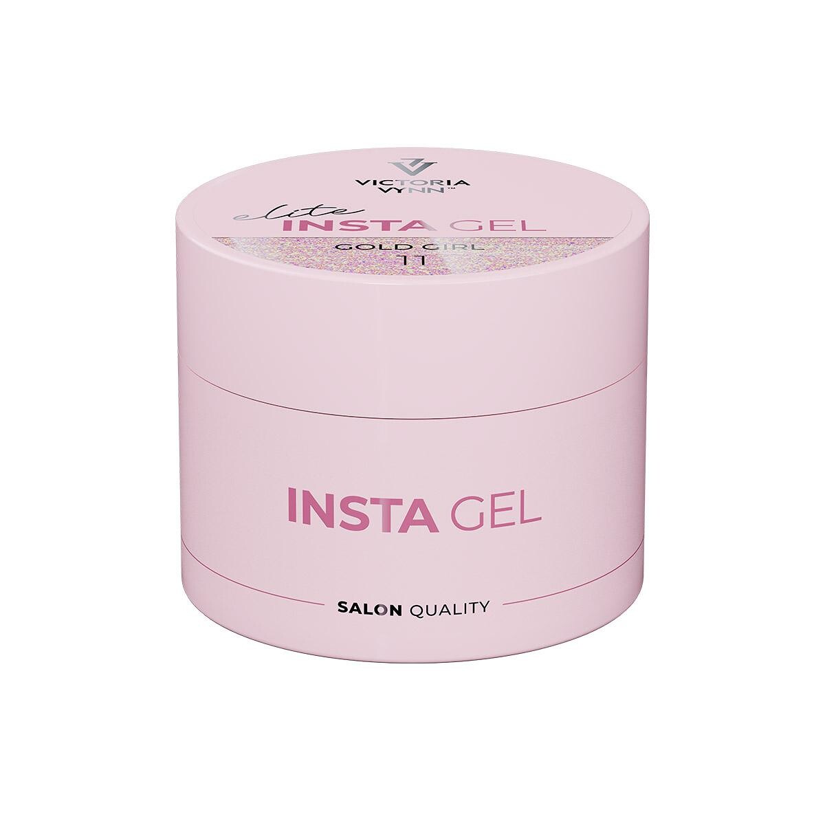 Victoria Vynn INSTA GEL 11 Gold Girl 40 ml - żel budujący samopoziomujący, różowy słoiczek