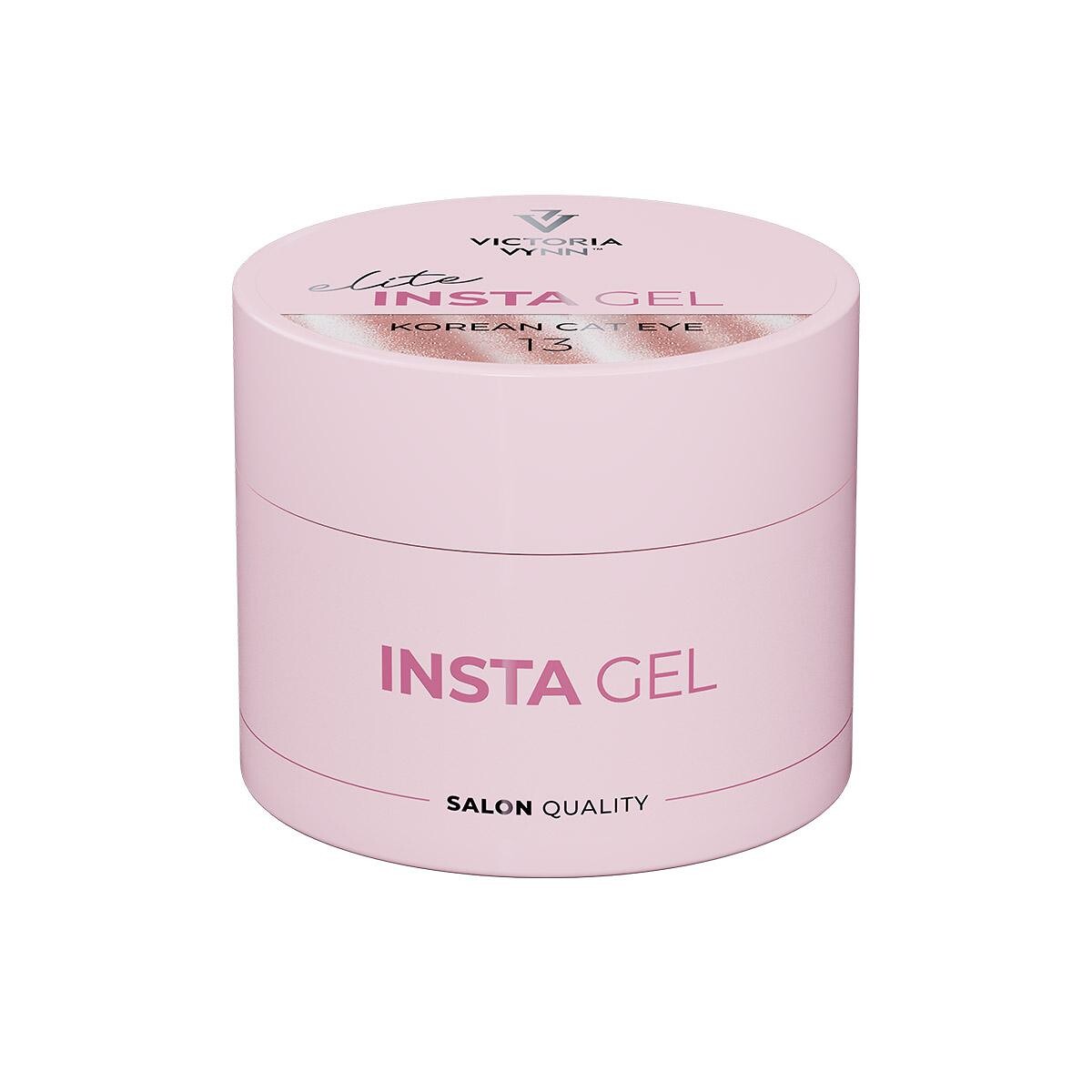Victoria Vynn INSTA GEL 13 Korean Cat Eye 40 ml - żel budujący z efektem kocie oko, różowy słoiczek