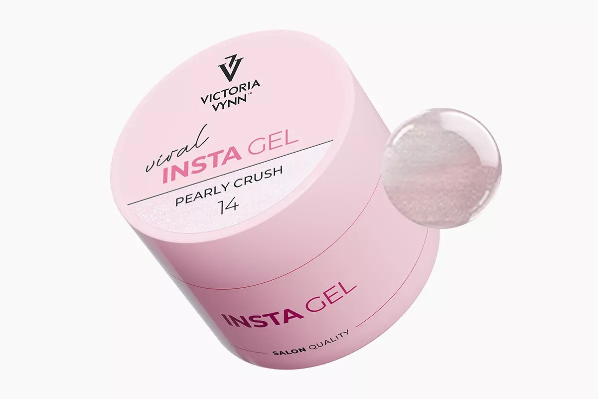 Insta Gel 14 Pearly Crush 40 ml, słoiczek z próbką koloru, seria VIRAL