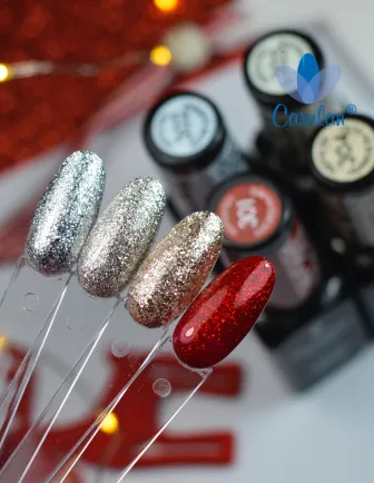 Wzornik kolorów Victoria Vynn z lakierem 302 Silver Surprise - srebro z brokatem