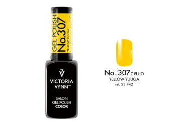 Victoria Vynn Gel Polish 307 Yellow Yuuga 8 ml - nasycony żółty, pełne krycie w dwóch warstwach