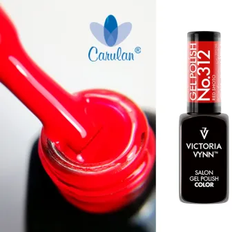 Victoria Vynn 312 Red Shoto - swatch czystej romantycznej czerwieni z efektem świecenia w ciemności