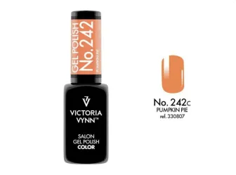 Manicure lakierem 242 Pumpkin Pie - energetyczny dyniowy pomarańcz w dwóch warstwach